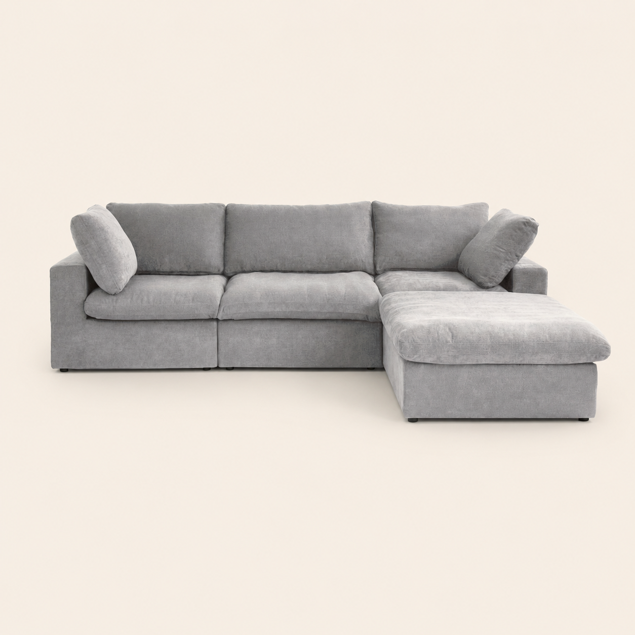 The Cove Slipcover Set 3-Seater with Ottoman