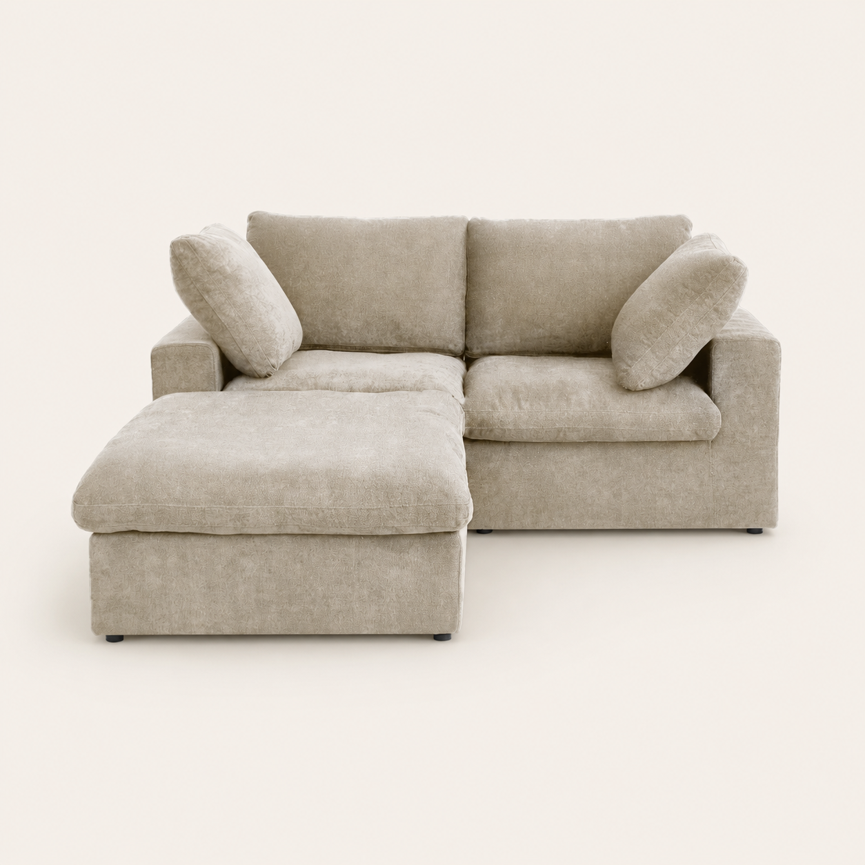 The Cove Slipcover Set 2-Seater with Ottoman