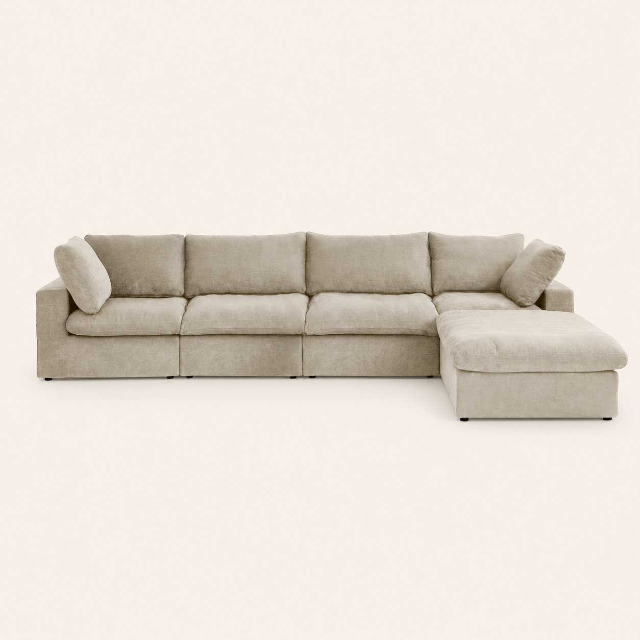 The Cove Slipcover Set 4-Seater with Ottoman