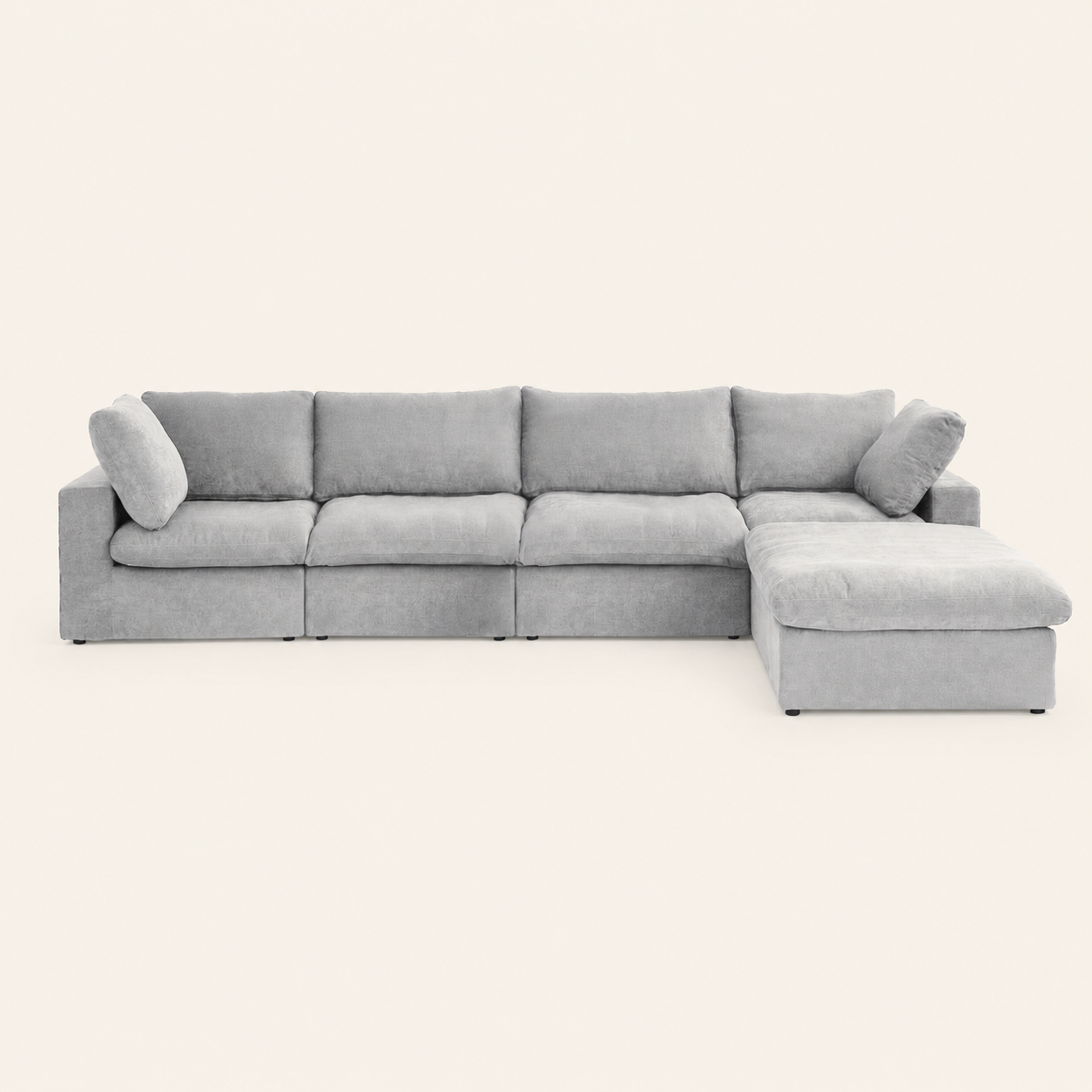 The Cove Slipcover Set 4-Seater with Ottoman