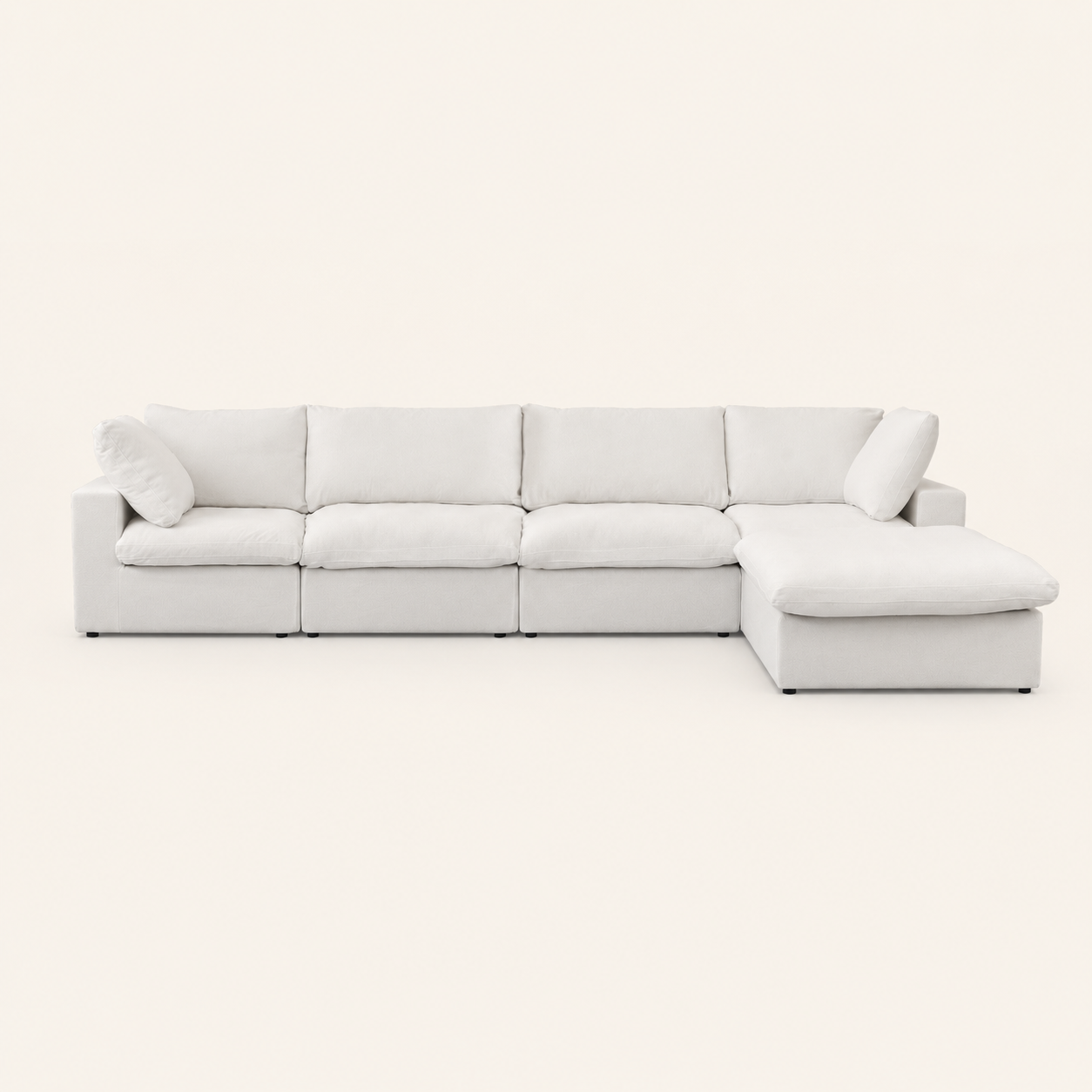 The Cove Slipcover Set 4-Seater with Ottoman