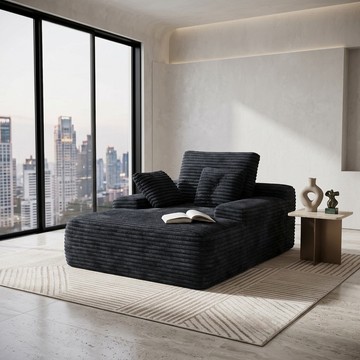 The Ridge Chaise Black