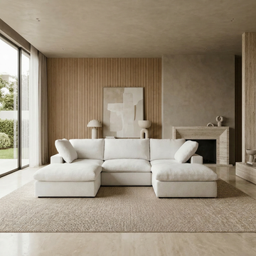 The Cove: 3-Seater Modular Sectional with 2 Ottomans