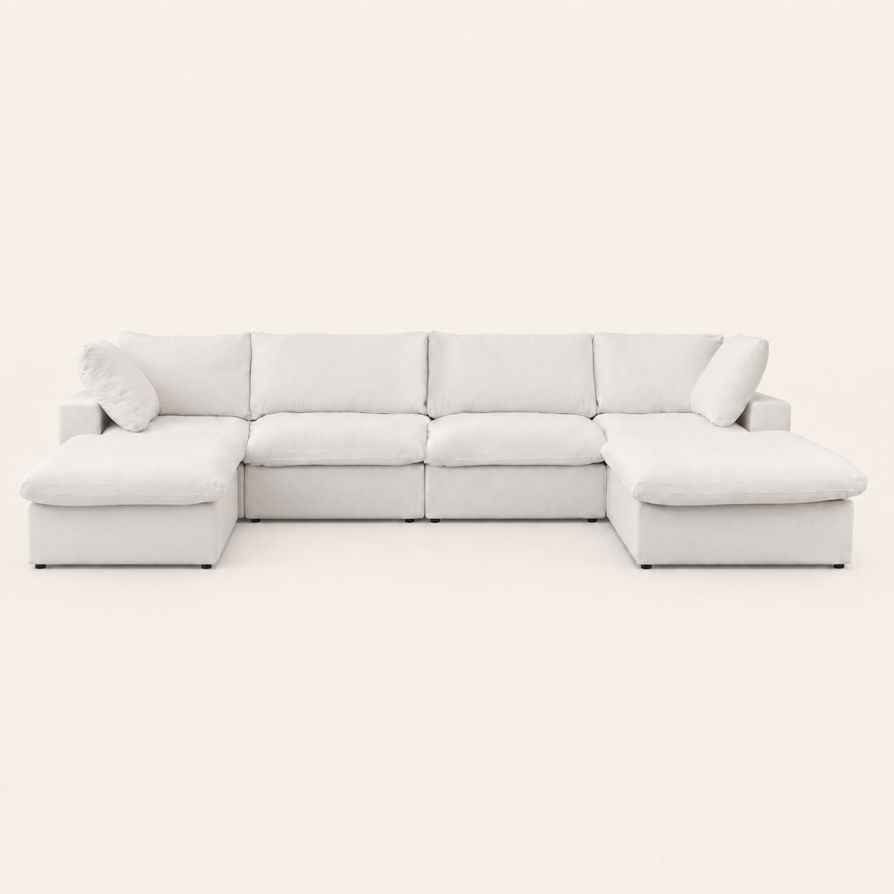 The Cove Slipcover Set U-Shape with 2 Ottomans