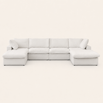 The Cove Slipcover Set U-Shape with 2 Ottomans