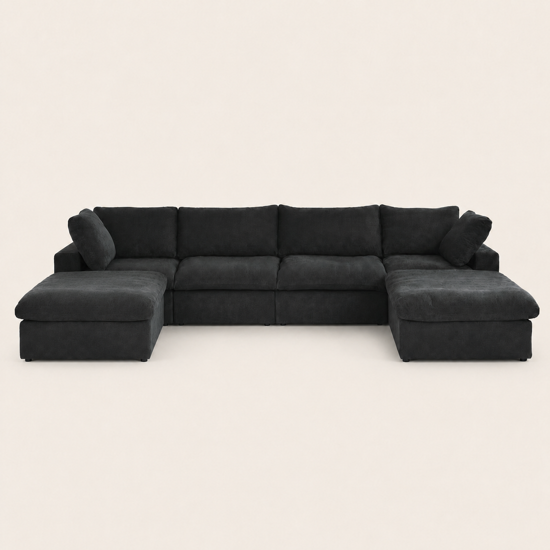 The Cove Slipcover Set U-Shape with 2 Ottomans