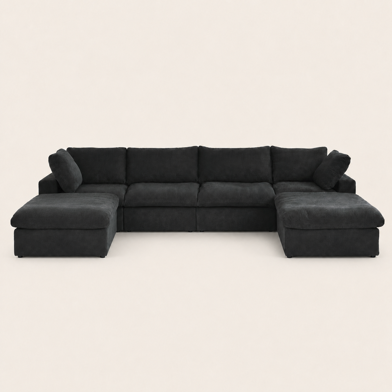 The Cove Slipcover Set U-Shape with 2 Ottomans