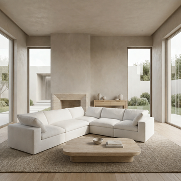 The Cove: 5-Seater Cloud Modular Corner Sectional