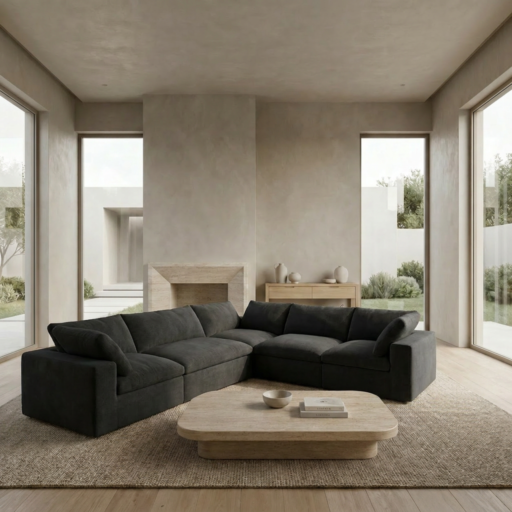The Cove: 5-Seater Cloud Modular Corner Sectional