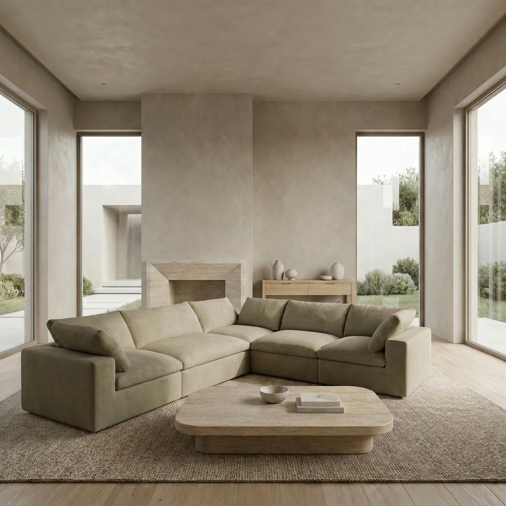 The Cove: 5-Seater Cloud Modular Corner Sectional