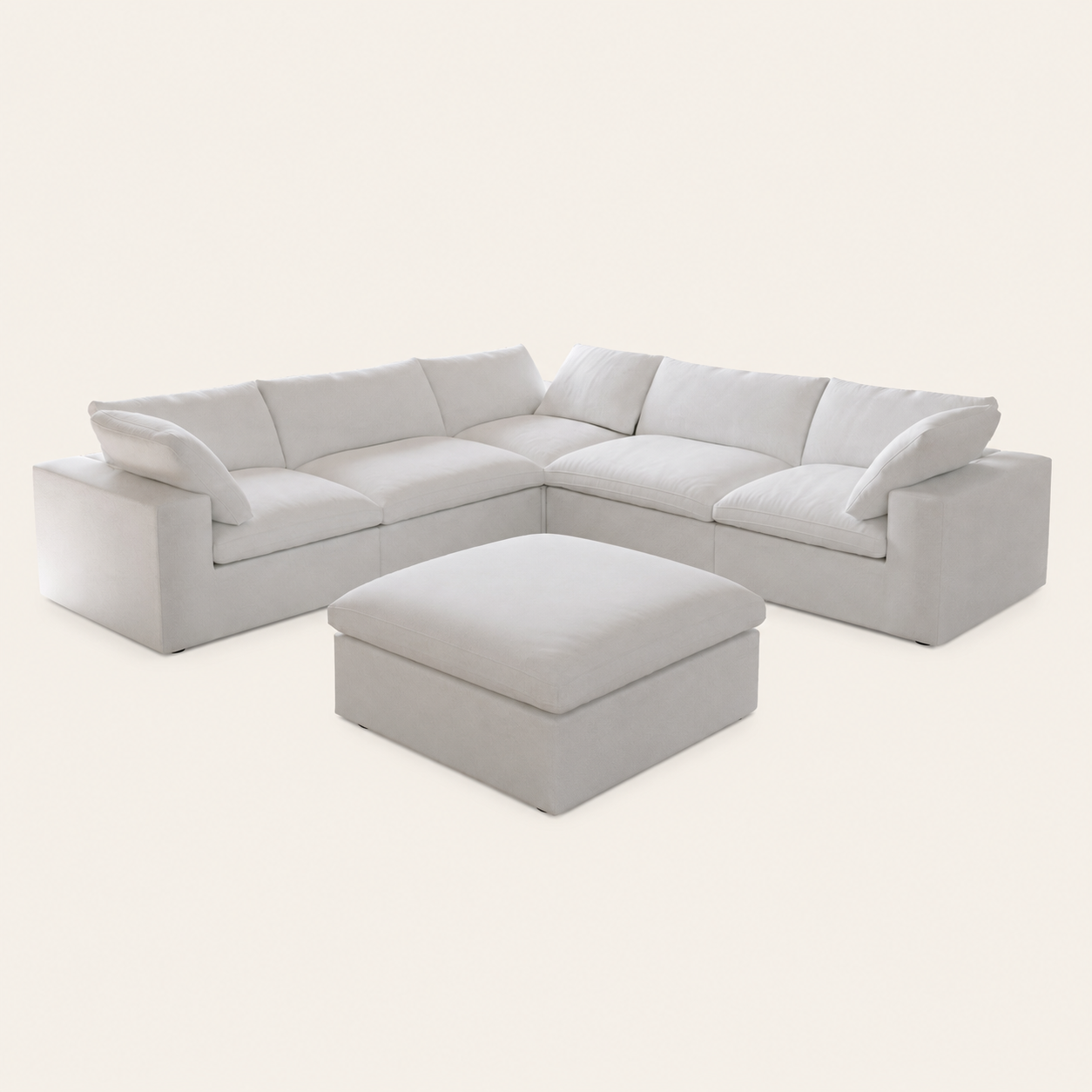 The Cove Slipcover Set U-Shape with Ottoman