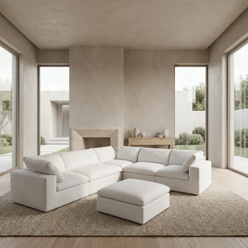 The Cove: Cloud Modular U-Shape Sectional with Ottoman