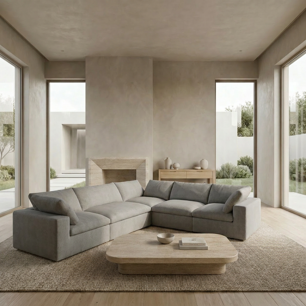 The Cove: 5-Seater Cloud Modular Corner Sectional