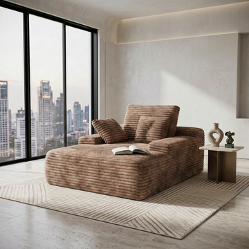 The Ridge Chaise Brown