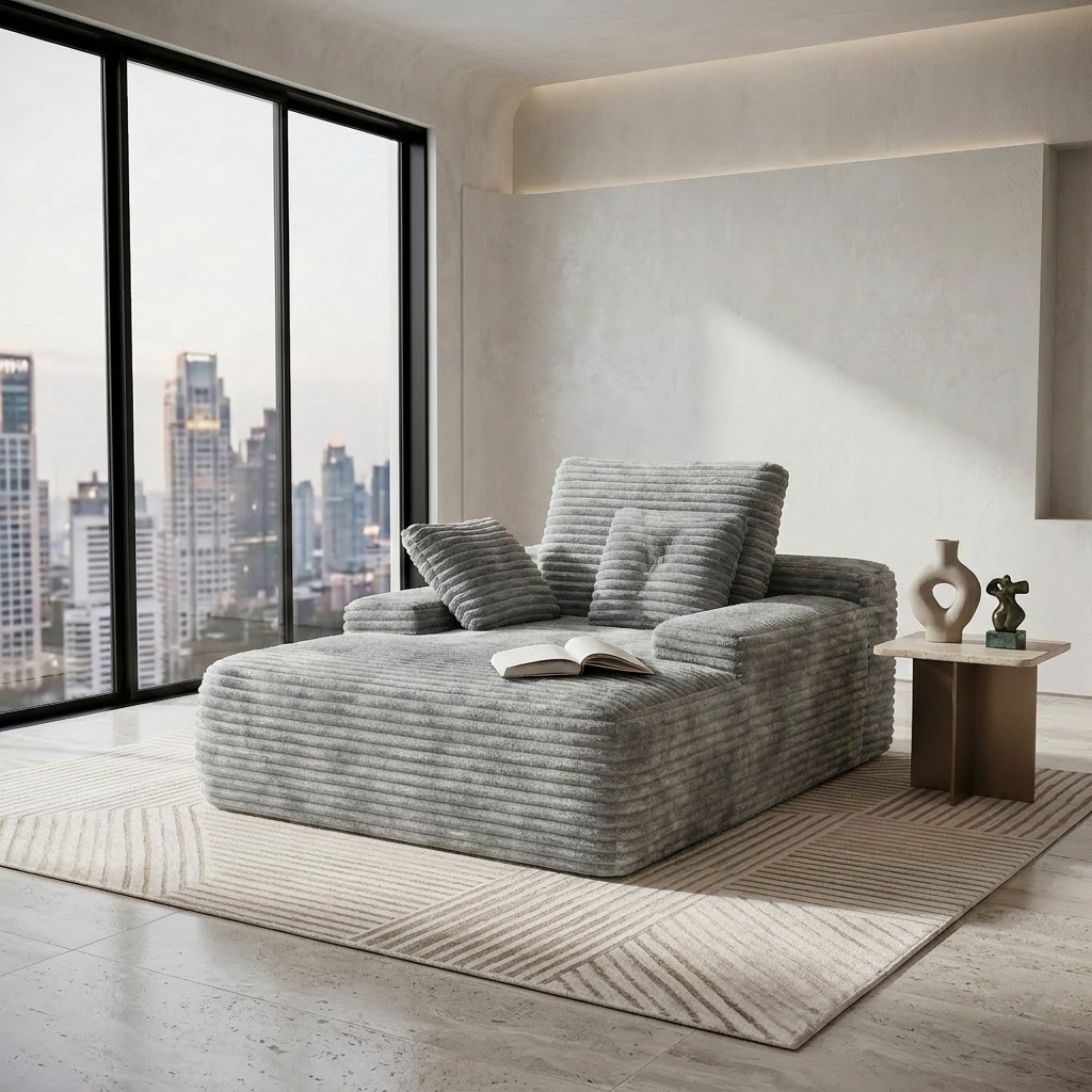 The Ridge Chaise Grey