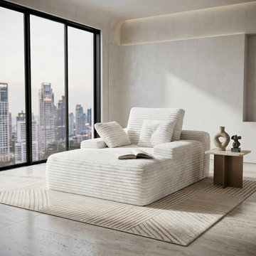 The Ridge Chaise White