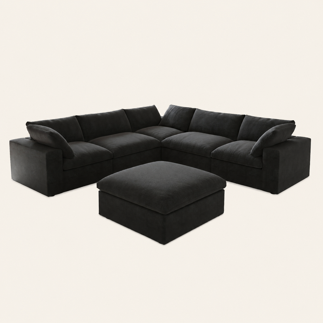 The Cove Slipcover Set U-Shape with Ottoman