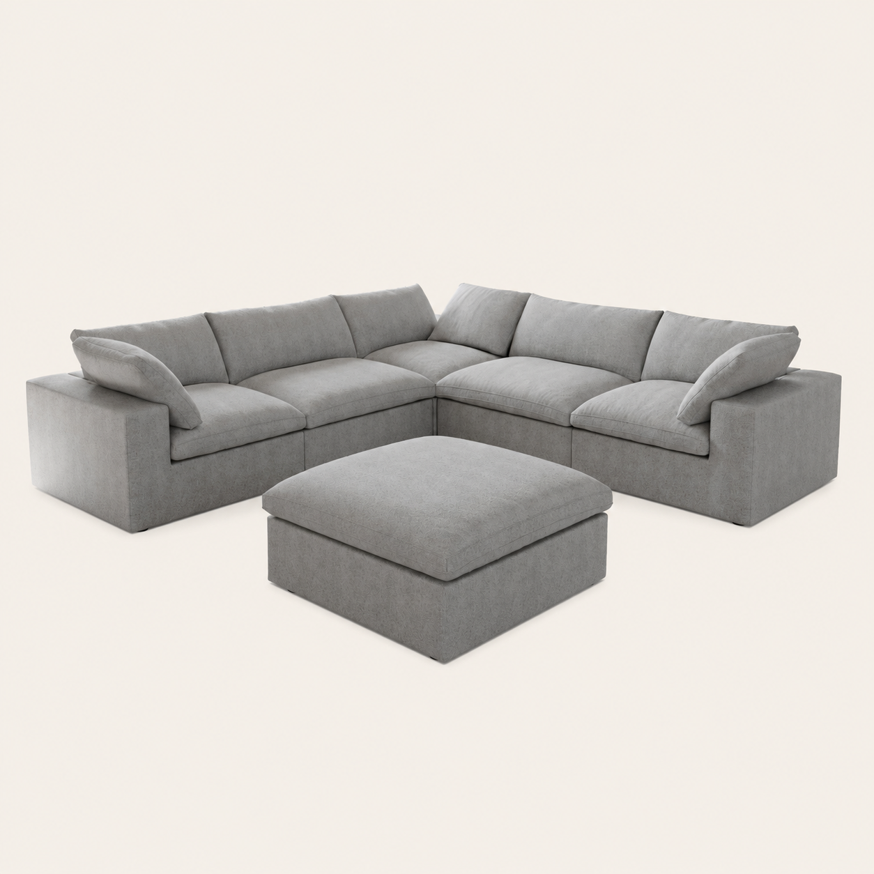 The Cove Slipcover Set U-Shape with Ottoman